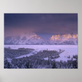 Teton Range from Snake River Overlook, Grand Poster (Vorne)