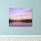 Teton Range reflektiert auf der Schlange Fluss. Gr Leinwanddruck (Insitu (Holzboden))