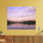 Teton Range reflektiert auf der Schlange Fluss. Gr Leinwanddruck (Insitu (Wohnzimmer))