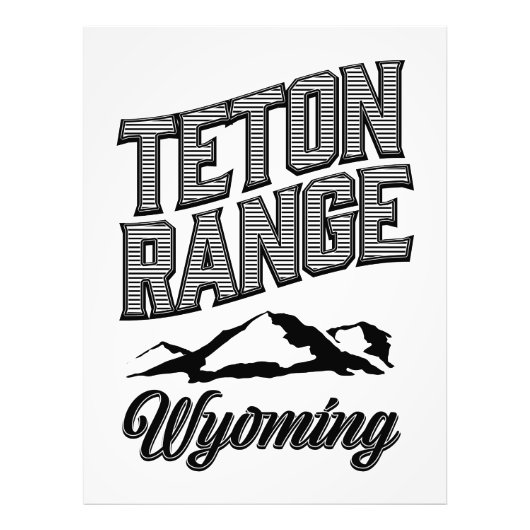 Teton Range, Wyoming Fotodruck (Vorne)