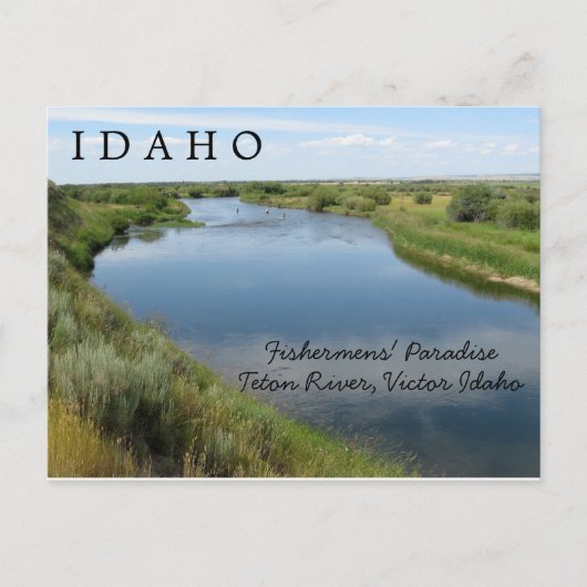 Teton River, Idaho, Fishermen's Paradise PC Postkarte (Vorderseite)