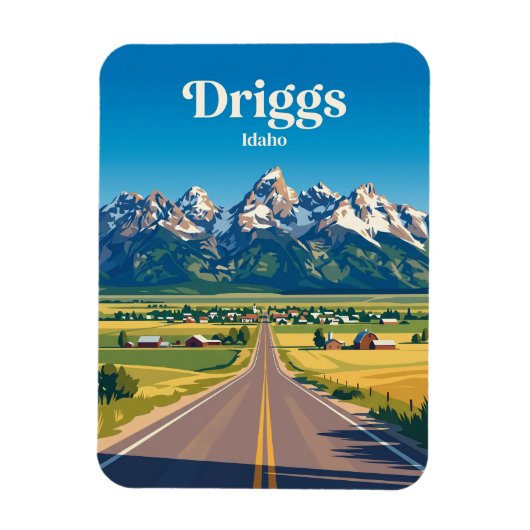 Teton Scenic Byway Idaho Magnet (Vertikal)