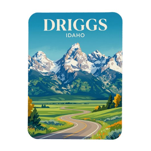 Teton Scenic Byway Idaho Magnet (Vertikal)