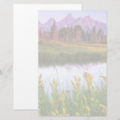 Teton Sonnenaufgang Briefpapier (Vorne/Hinten)