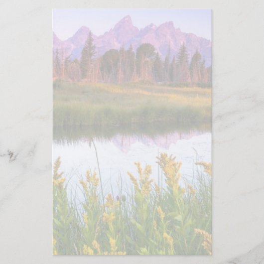 Teton Sonnenaufgang Briefpapier (Vorderseite)
