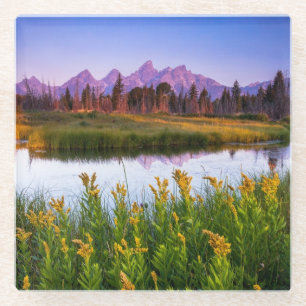 Teton Sonnenaufgang Glasuntersetzer