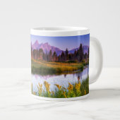 Teton Sonnenaufgang Jumbo-Tasse (Vorderseite Rechts)