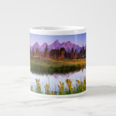 Teton Sonnenaufgang Jumbo-Tasse (Vorderseite)