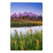 Teton Sonnenaufgang Mini Klemmbrett (Rückseite)