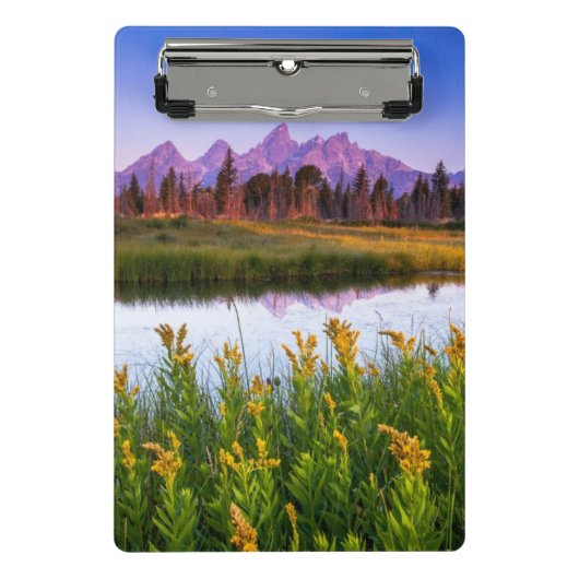 Teton Sonnenaufgang Mini Klemmbrett (Vorderseite)