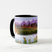 Teton Sonnenaufgang Tasse (Vorderseite Links)