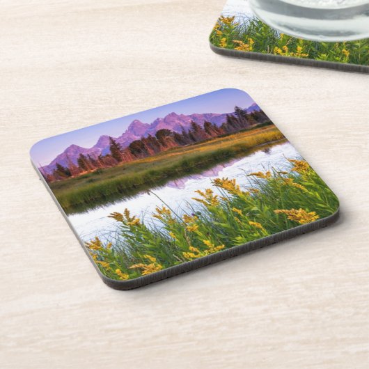 Teton Sonnenaufgang Untersetzer (Linke Seite)