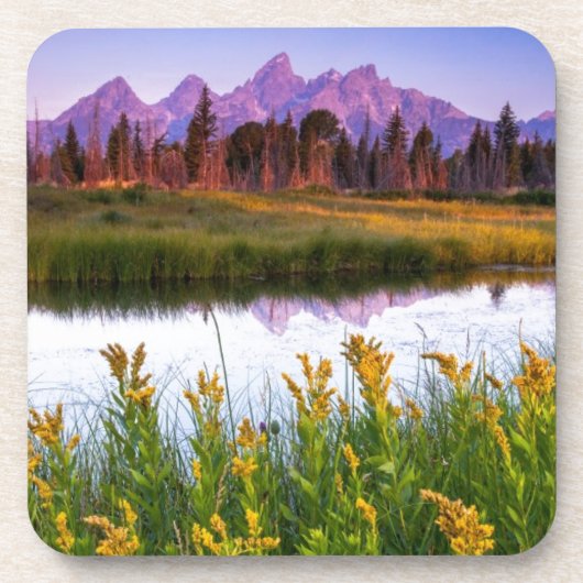 Teton Sonnenaufgang Untersetzer (Vorderseite)
