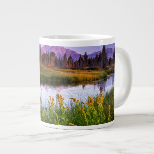 Teton Sunrise Jumbo-Tasse (Vorderseite Rechts)