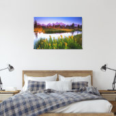 Teton Sunrise Leinwanddruck (Insitu (Schlafzimmer))