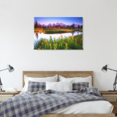 Teton Sunrise Leinwanddruck (Insitu (Schlafzimmer))