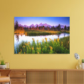 Teton Sunrise Leinwanddruck (Insitu (Wohnzimmer))
