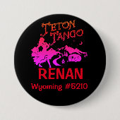 Teton Tango-Namensschild Button (Vorderseite)