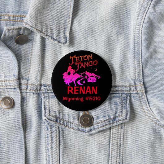 Teton Tango-Namensschild Button (Beispiel)