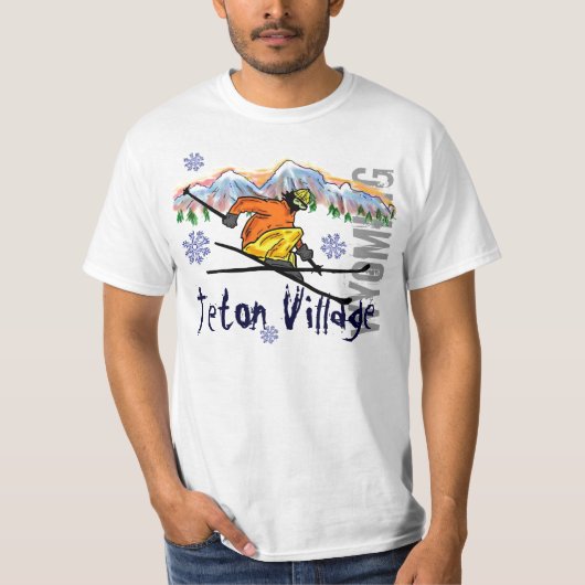 Teton Village Wyoming ski value tee (Vorderseite)