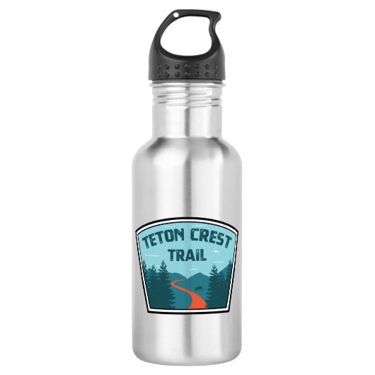 Teton Wappen Trail Edelstahlflasche (Vorderseite)