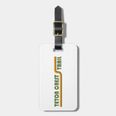 Teton Wappen Trail Gepäckanhänger (Vorderseite vertikal)