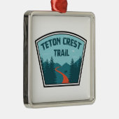 Teton Wappen Trail Ornament Aus Metall (Rechts)