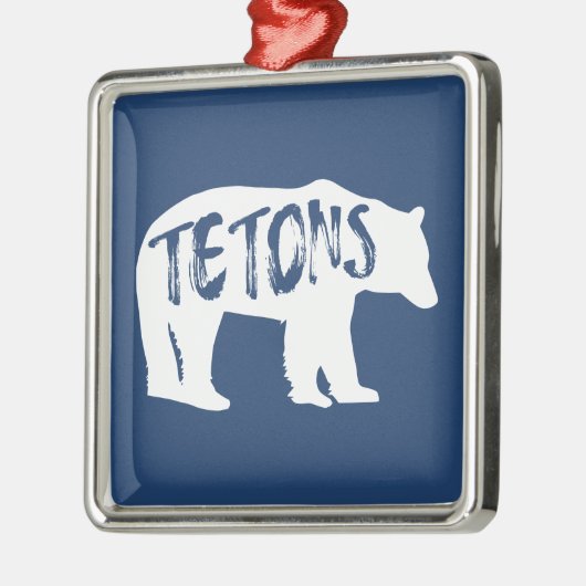 Tetons Bear Ornament Aus Metall (Links)