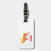 Tetons Elk Gepäckanhänger (Vorderseite vertikal)