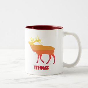Tetons Elk Zweifarbige Tasse