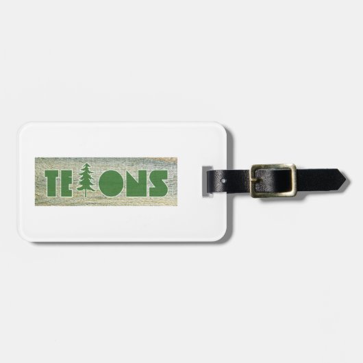 Tetons Gepäckanhänger (Vorderseite horizontal)