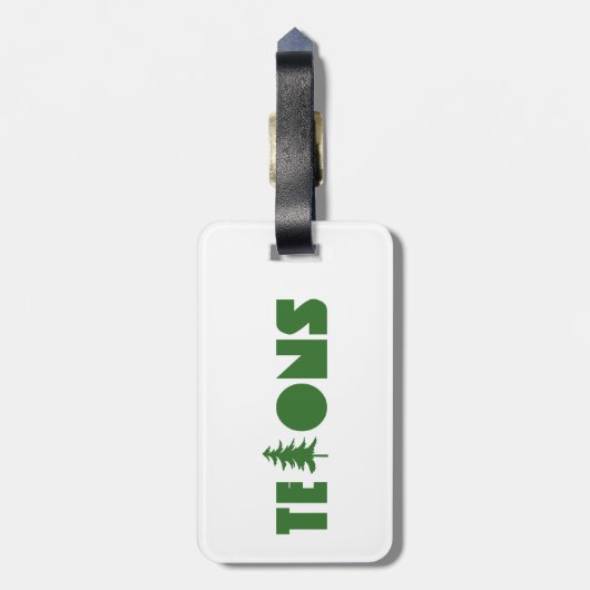 Tetons Gepäckanhänger (Rückseite vertikal)