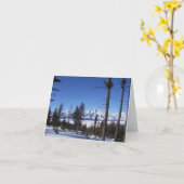 Tetons im Februar Karte (Gelbe Blume)