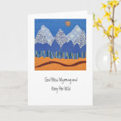 Tetons-Karte Karte (Gelbe Blume)