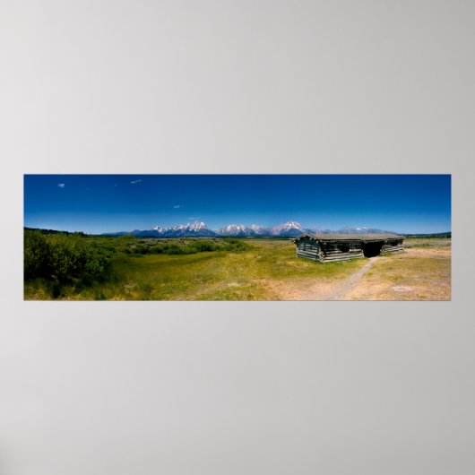 Tetons Panorama Poster (Vorne)