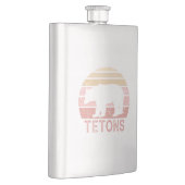 Tetons Retro Bär Flachmann (Rechts)