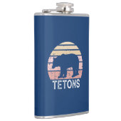 Tetons Retro Bär Flachmann (Rechts)