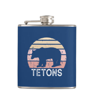 Tetons Retro Bär Flachmann