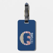 Tetons Retro Bär Gepäckanhänger (Rückseite vertikal)