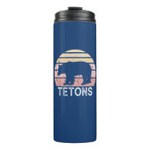 Tetons Retro Bär Thermosbecher (Vorderseite)