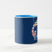 Tetons Retro Bär Zweifarbige Tasse (Mittel)