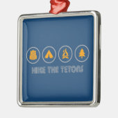Tetons wandern ornament aus metall (Links)