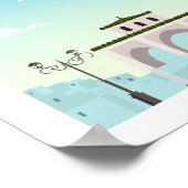 Tetouan Stadt Marokko Illustration Poster (Ecke)