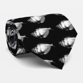 Tetra-Fisch mit großem schwarzem Rock Krawatte (Gerollt)