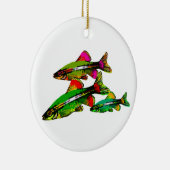 Tetra- Neondreiergruppen Keramikornament (Rechts)