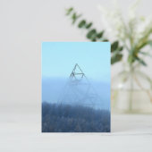 Tetraeder Postkarte (Stehend Vorderseite)