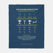 Tetragrammaton YHVH Fleecedecke (Vorderseite)