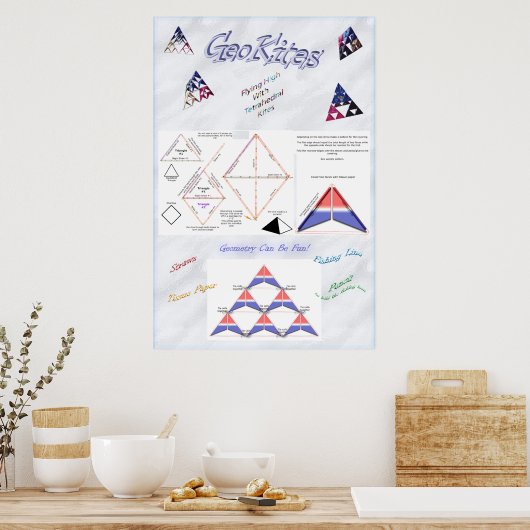 Tetrahedryl Kite Poster (Küche)
