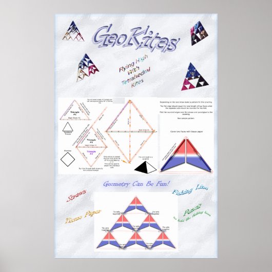 Tetrahedryl Kite Poster (Vorne)
