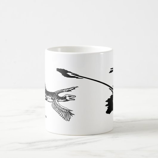 'Tetrapteryx' & Microraptor Kaffeepause Tasse (Mittel)